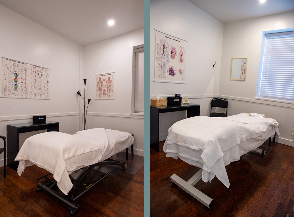 Private massage treatment rooms