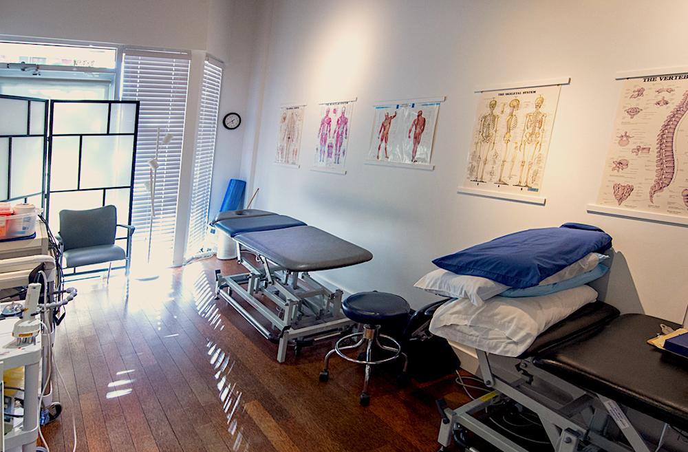 Physiotherapy treatment room